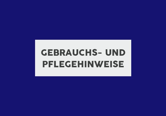 Gebrauchs-und-Pflegehinweise - Cover